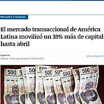 El mercado transaccional de Amrica Latina moviliz un 33% ms de capital hasta abril